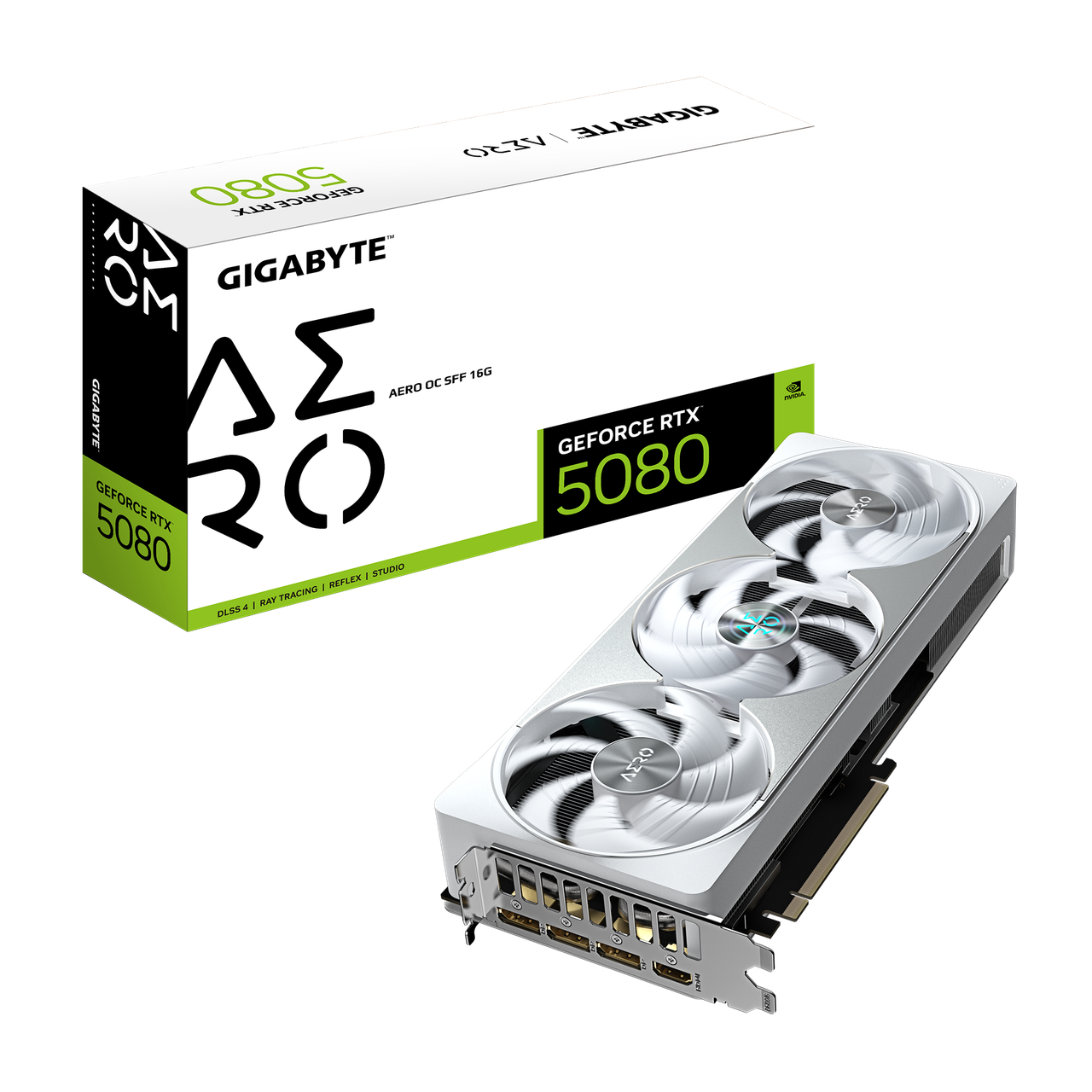 Видеокарта RTX 5080 16GB GDDR7 Aero OC Gigabyte (GV-N5080AERO OC-16GD)