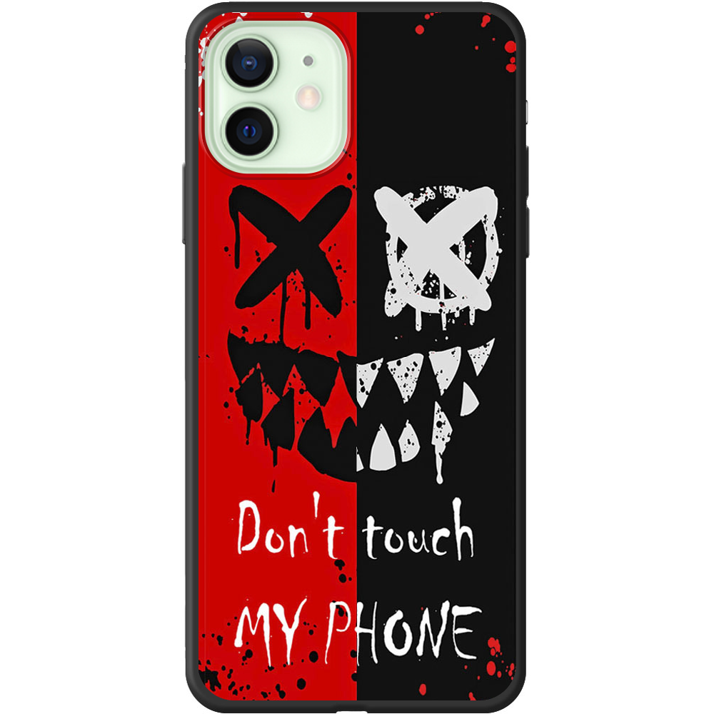 Чехол BoxFace iPhone 12 Bad Smile Черный силикон (41161-up2468-41089)