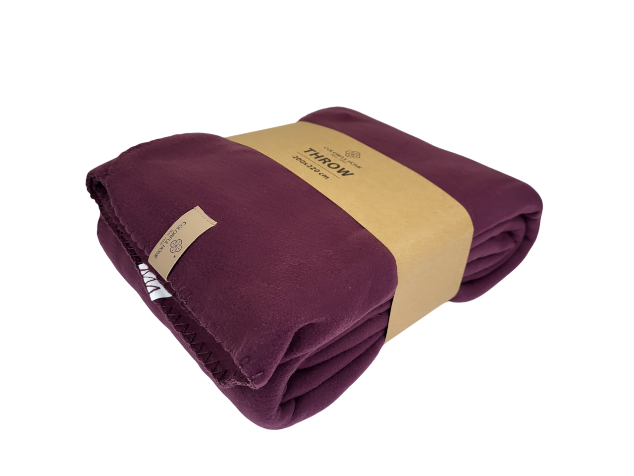 Плед флисовый 200x220 см Бургунди (1734) - фото 3 Плед флисовый 200x220 см Бургунди (1734) - фото 3