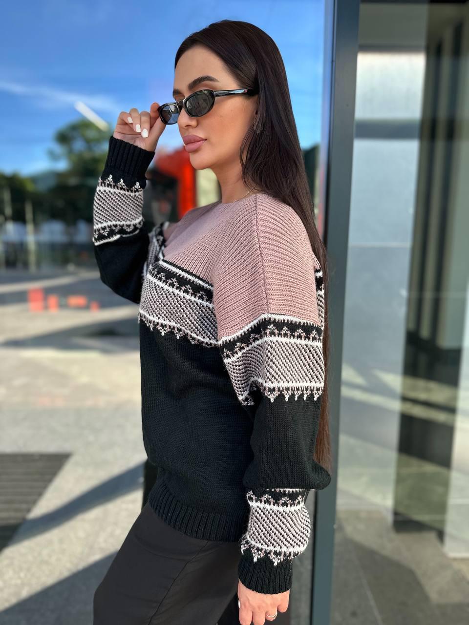 Женский свитер Миранда 44-56 мокко (2049-нс) - фото 7 Женский свитер Миранда 44-56 мокко (2049-нс) - фото 7