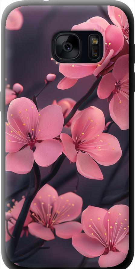 Чехол на Samsung Galaxy S7 G930F Пурпурная сакура (6075b-106-42517) Чехол на Samsung Galaxy S7 G930F Пурпурная сакура (6075b-106-42517)