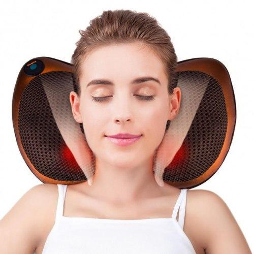 Подушка масажна Massage Pillow QY-8028 інфрачервоний для шиї та спини - фото 2