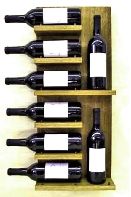 Полка для вина настенная из дерева Вакита Мускат (ПНК-017207)