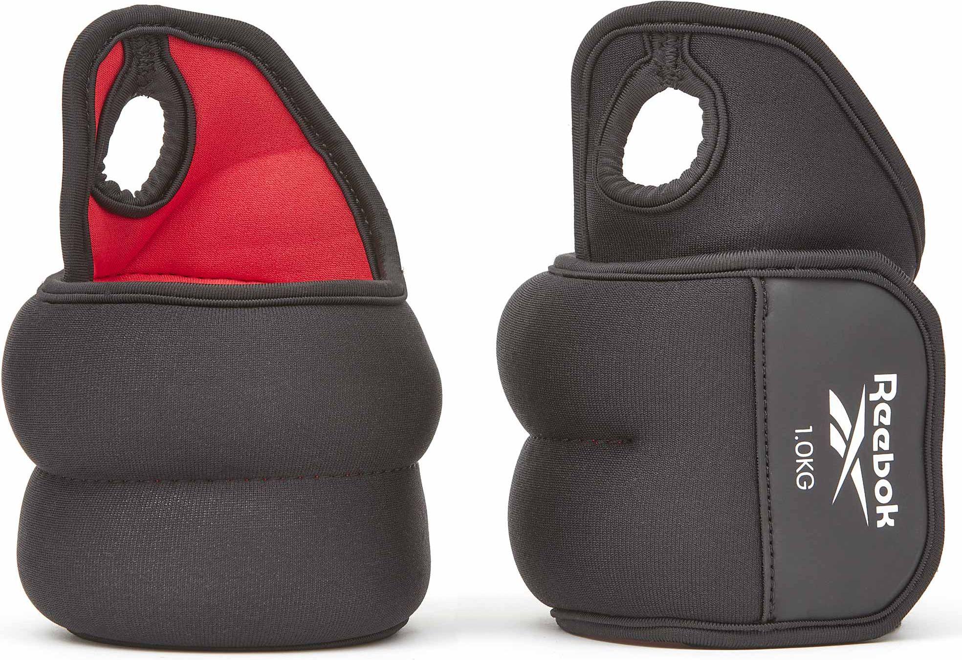Утяжелители для запястья Reebok WRIST WEIGHTS 2 х 1,0 кг Черно-красный (27720872)