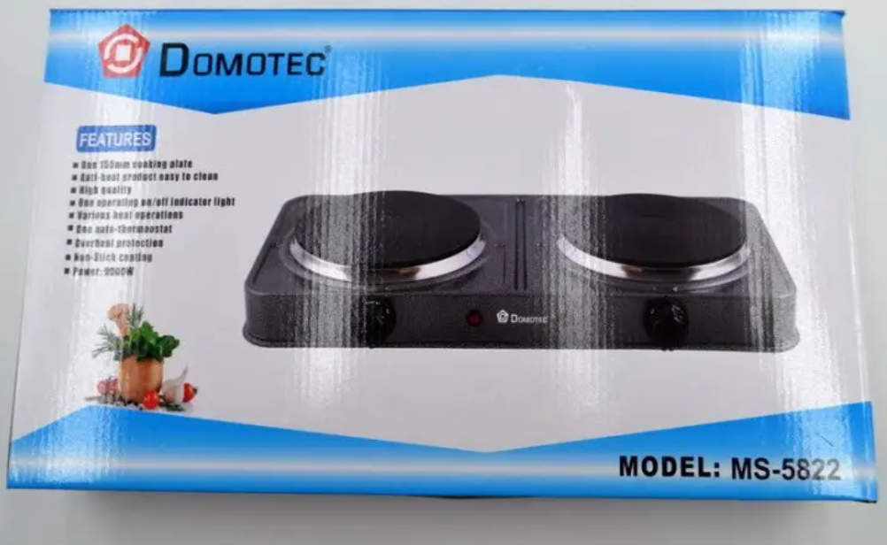 Електроплита настільна Domotec MS-5822 (13145231) - фото 3