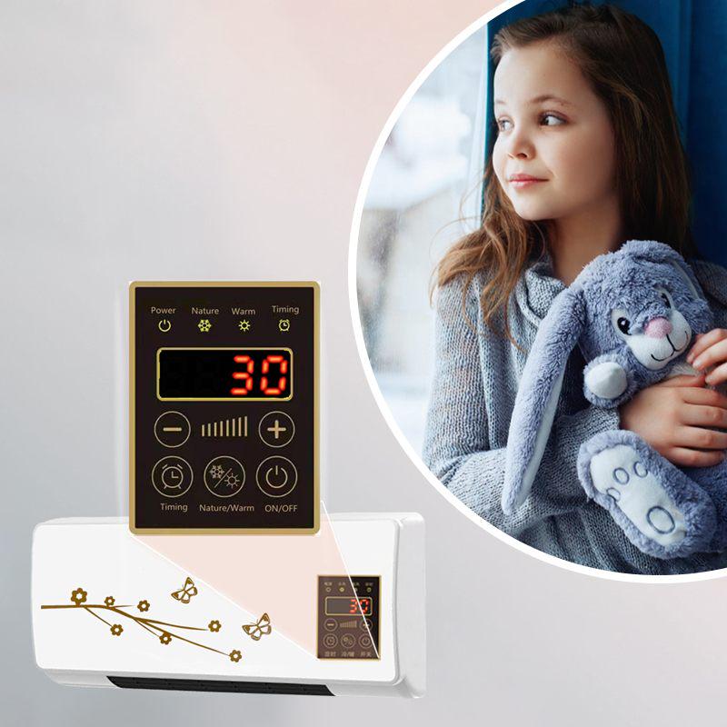 Тепловентилятор настенный 2000W с режимом обогрева охлаждения и пультом - фото 8