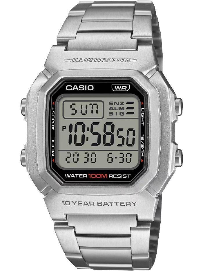 Мужские наручные часы Casio W-800HD-1A 10 Year Battery Timeless Collection Casio Collection с водозащитой 100 м и подсветкой (2972921989)