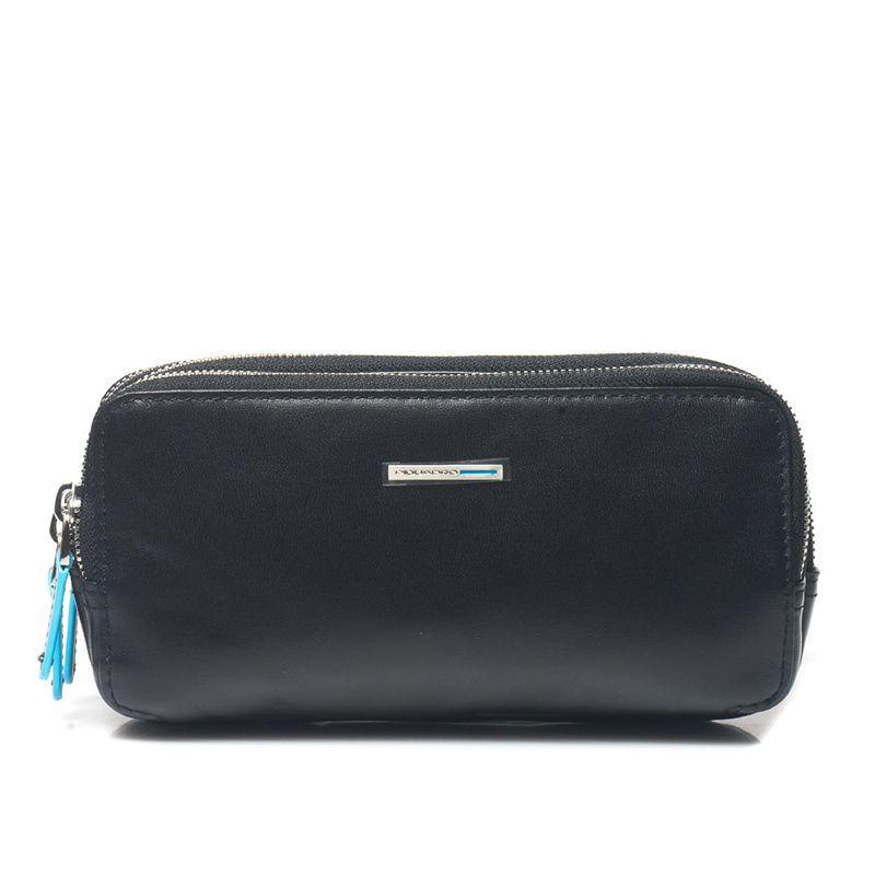 Мужская барсетка Piquadro BL SQUARE с молнией на ремне Black (AC2141B2_N)