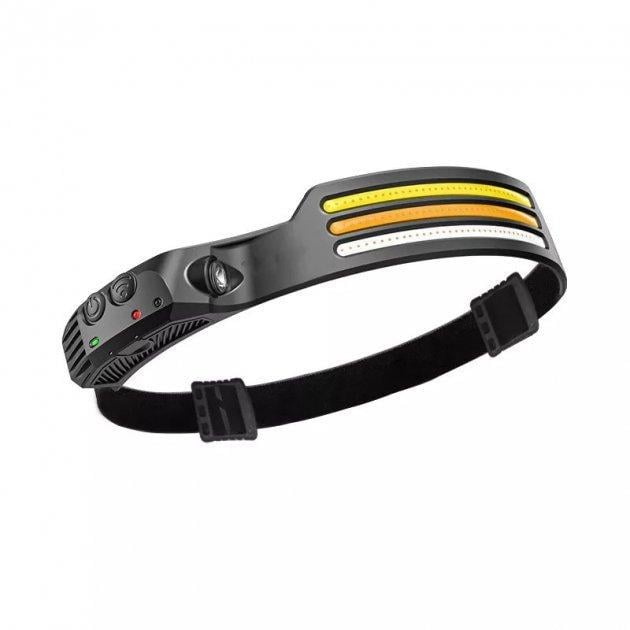Ліхтар налобний XOKO HL-300 3 LED смуги+ 1