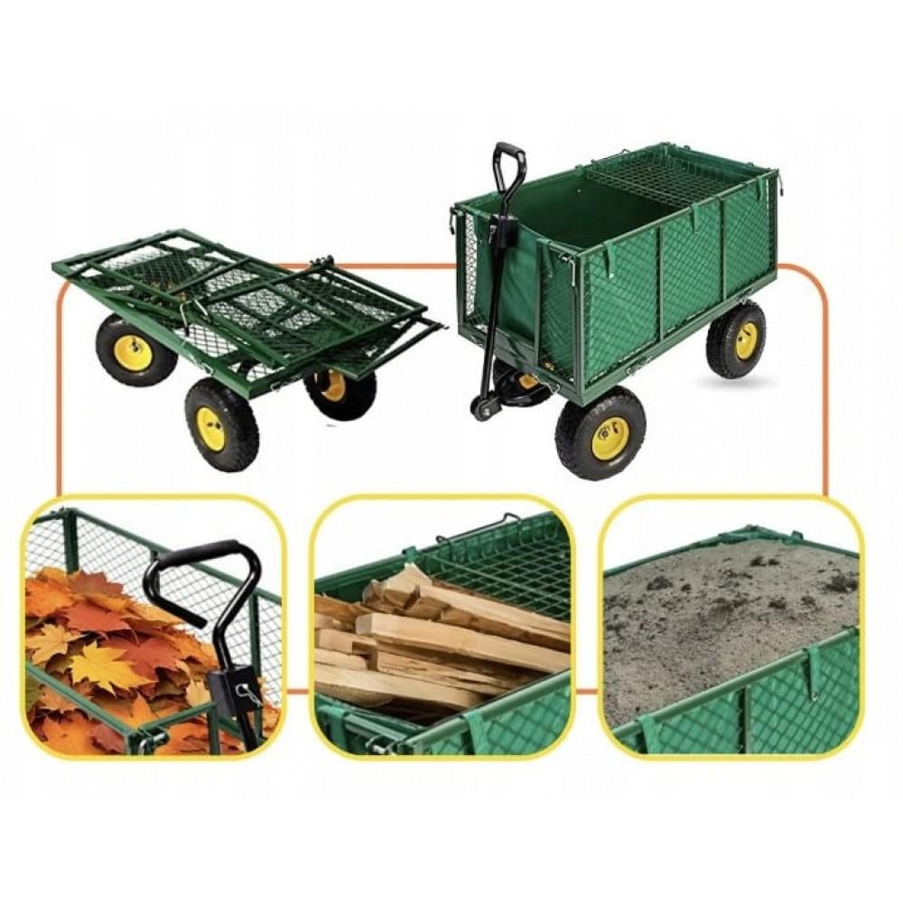 Тележка садовая 4-колесная Siker TC1841 350 кг 200 л Зеленый (42401065) - фото 10 Тележка садовая 4-колесная Siker TC1841 350 кг 200 л Зеленый (42401065) - фото 10