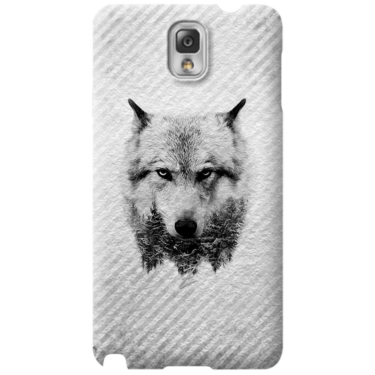 Силиконовый чехол Zorrov для Samsung Galaxy Note 3 - WOLF (08820040072006029)