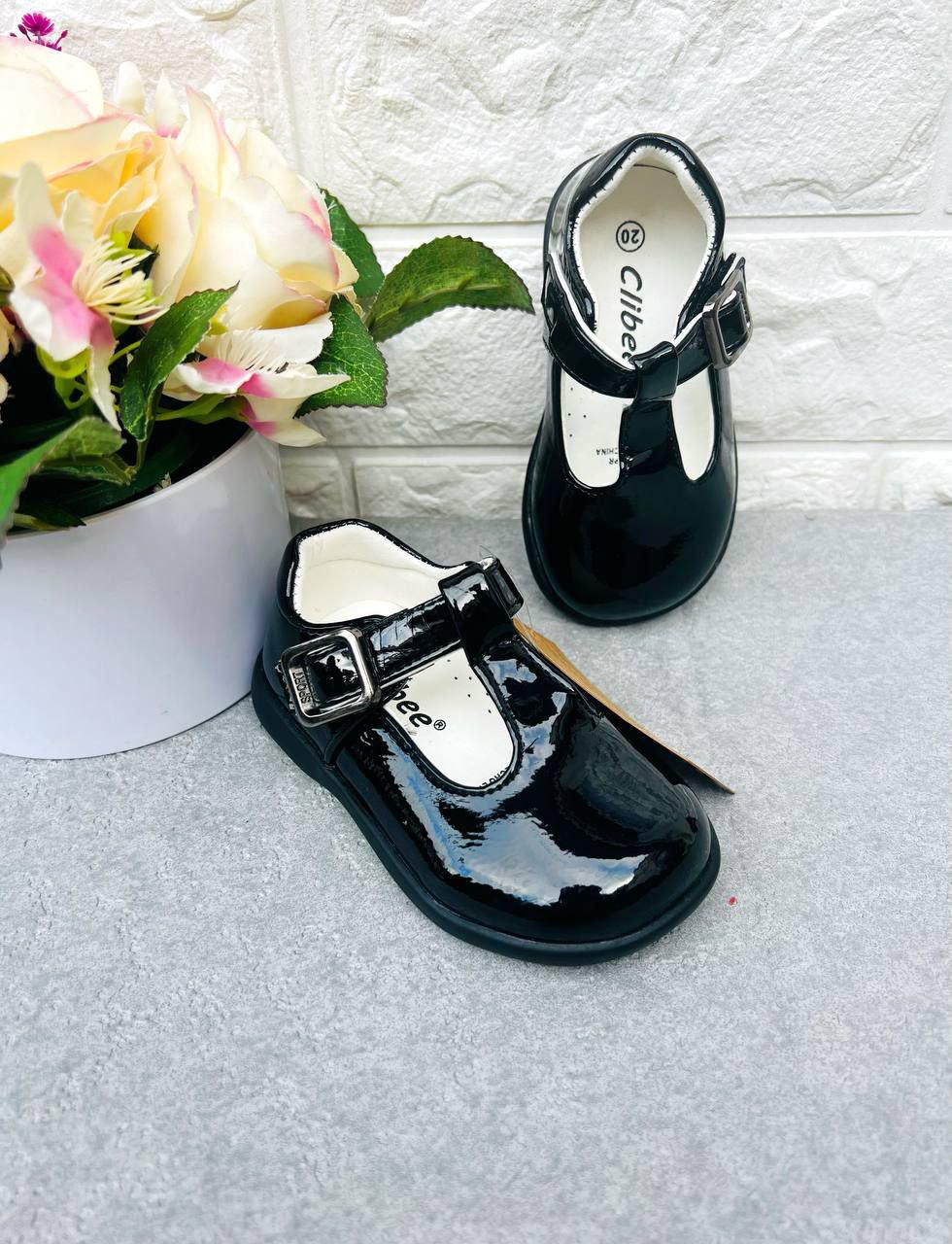 Туфлі для дівчинки Clibee 1649 р. 20 13 см Чорний (1649)