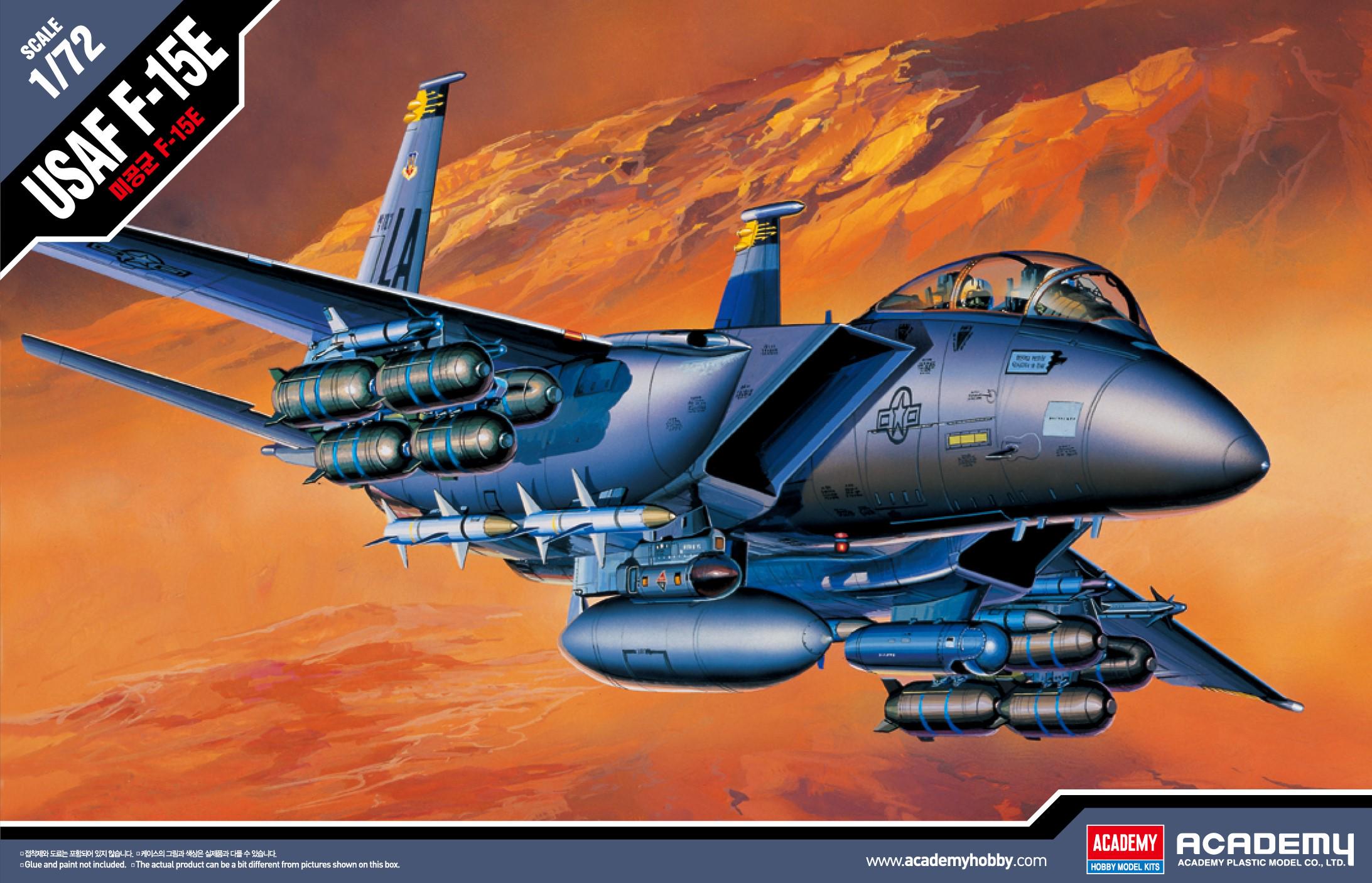 Сборная модель Academy USAF F-15E Strike Eagle 1:72 (12478)