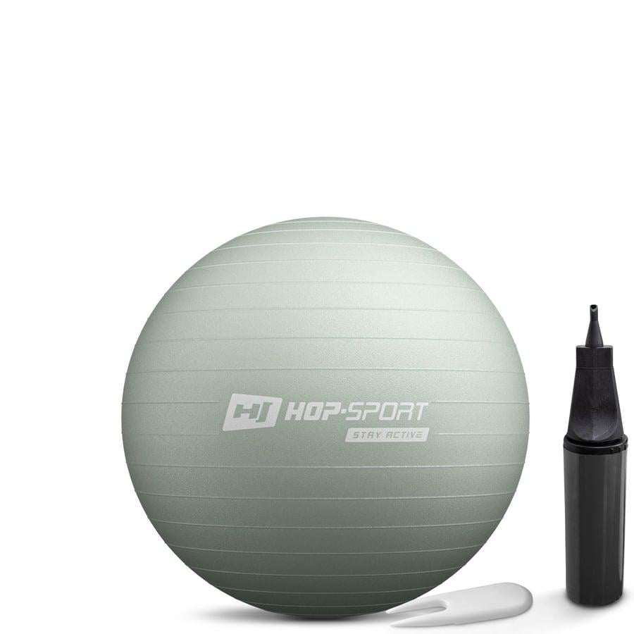 Фитбол с насосом Hop-Sport 45 см Шалфейный (5313)