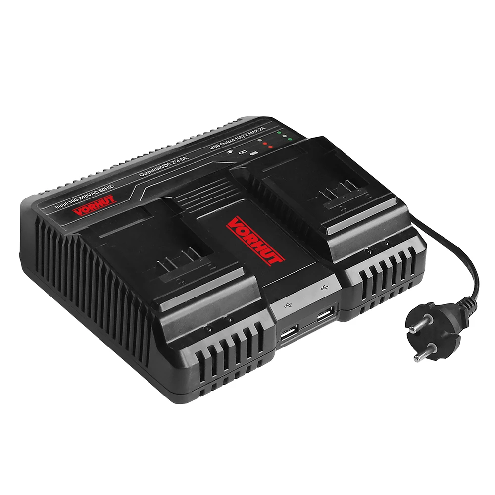 Зарядний пристрій для акумуляторів на 2 батареї Vorhut Pro VCB202 Dual Speed Зарядний пристрій для акумуляторів на 2 батареї Vorhut Pro VCB202 Dual Speed