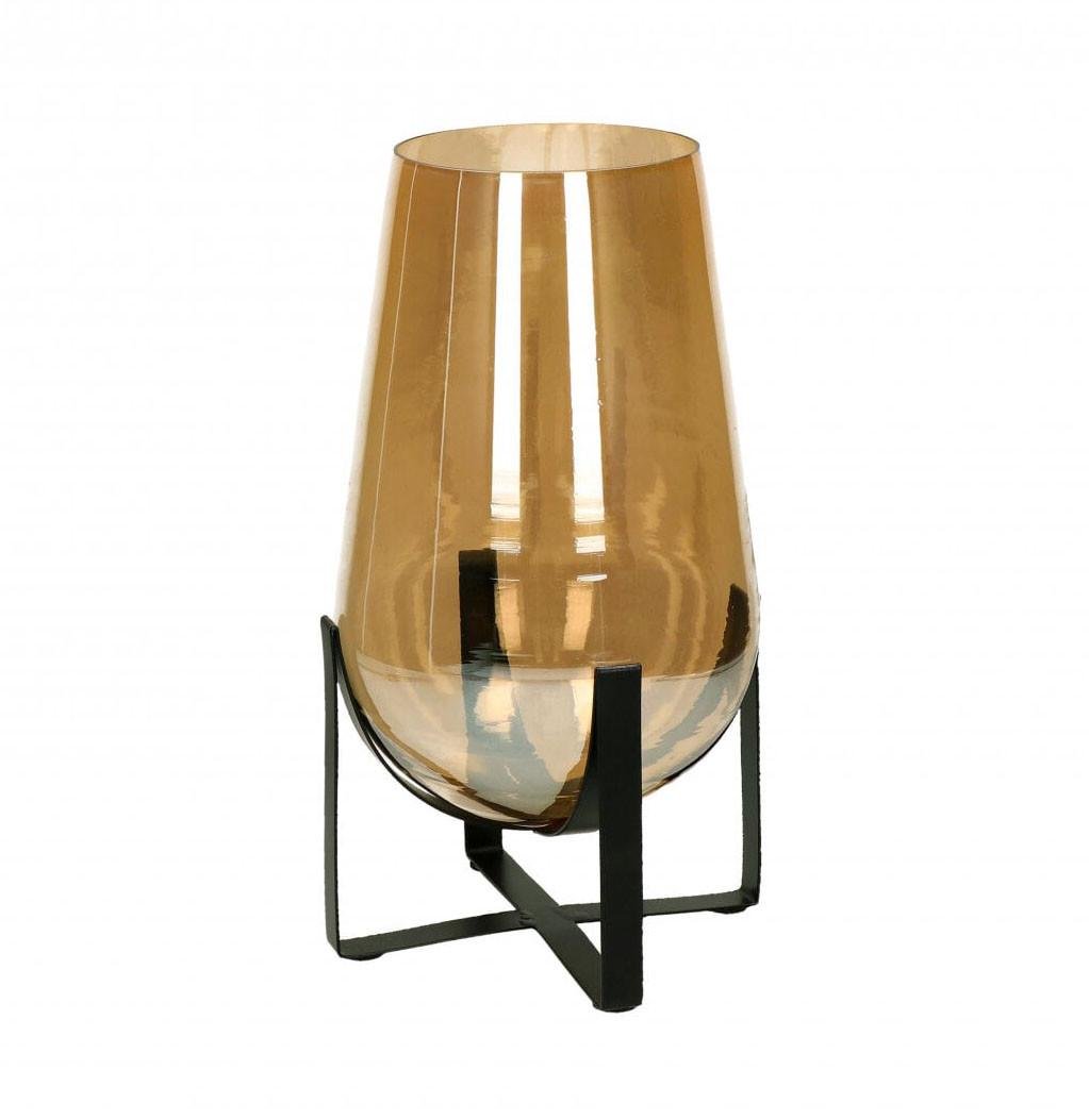 Ваза стеклянная Pomax BULLIA 360 мм (36655-GOL-10)