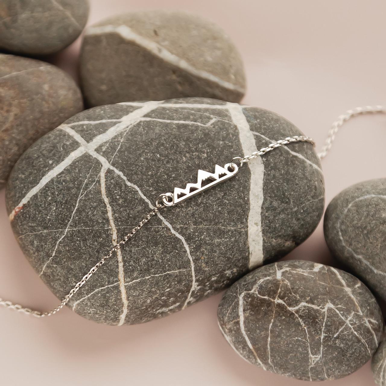 Браслет серебряный Горы