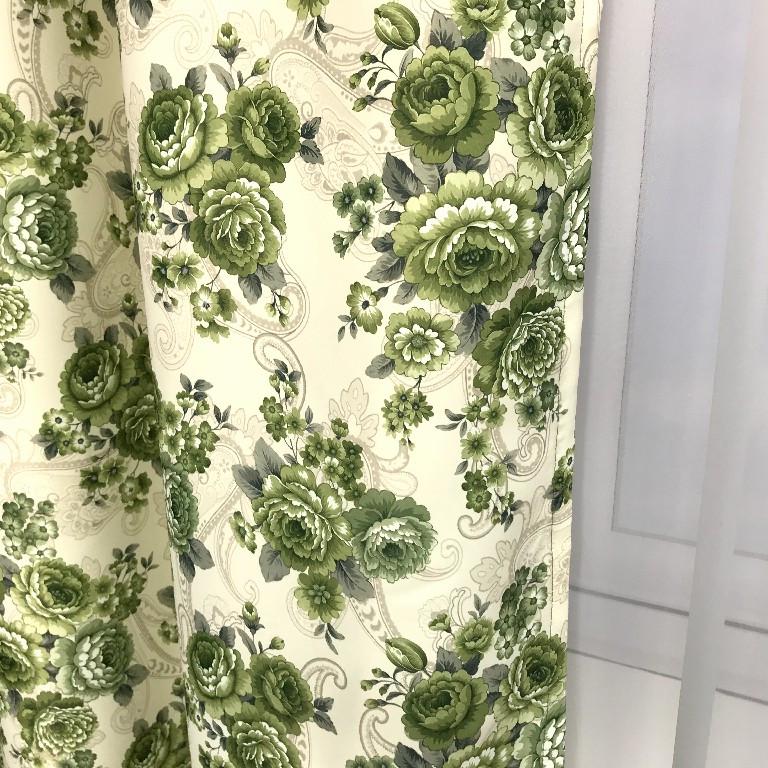 Готові штори ALBO з принтом Прованс 150x270 см 2 шт. Зелений - фото 4 Готові штори ALBO з принтом Прованс 150x270 см 2 шт. Зелений - фото 4
