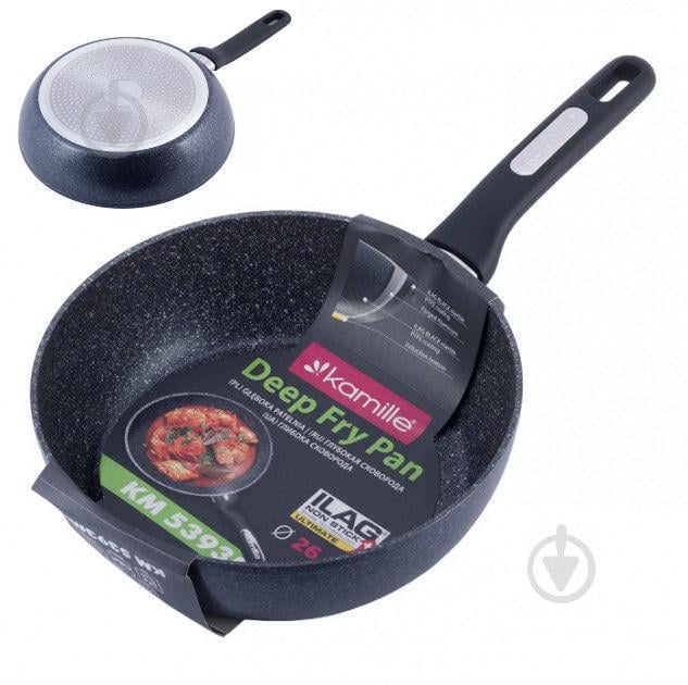 Сотейник мраморным покрытием 26 х 8 см Kamille KM-5393MR