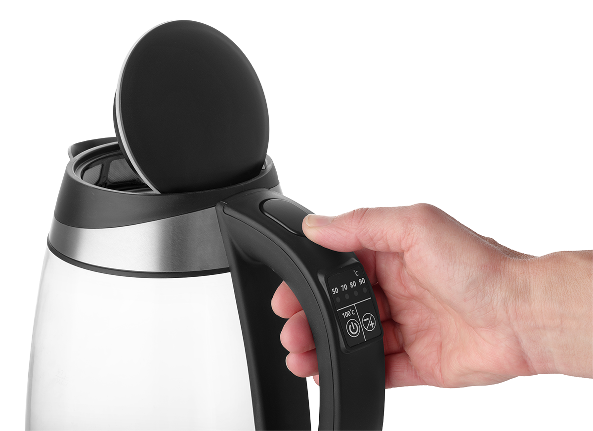 Електрочайник скляний Concept RK4120 2200 Вт встановлення температури підсвітка 1,7 л - фото 5