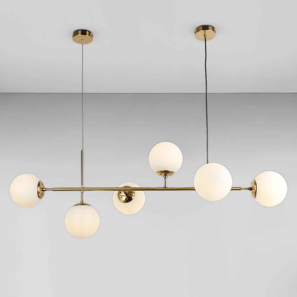 Люстра подвесная молекула Light House LS-18921-6 BRZ+WH Бронзовый/Белый