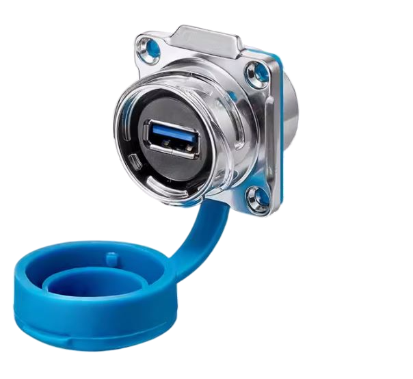 Разъем герметичный панельная розетка Cnlinko DH-24-J/USB3/213/SX-43-401 (2341770060) Разъем герметичный панельная розетка Cnlinko DH-24-J/USB3/213/SX-43-401 (2341770060)