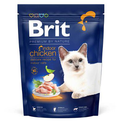 Сухой корм Brit Premium by Nature Cat Indoor для котов живущих в помещении 300 г Курица