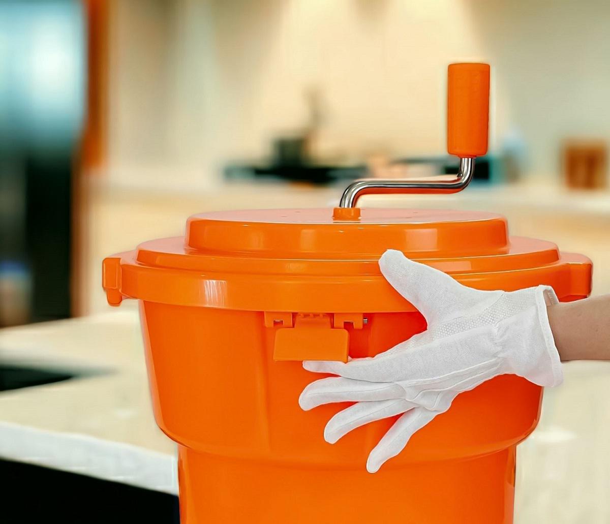 Сушилка для зелени и салата One Chef механическая из полипропилена 9,5 л d 31,75 h 34,9 см Зеленый (51603) - фото 7 Сушилка для зелени и салата One Chef механическая из полипропилена 9,5 л d 31,75 h 34,9 см Зеленый (51603) - фото 7