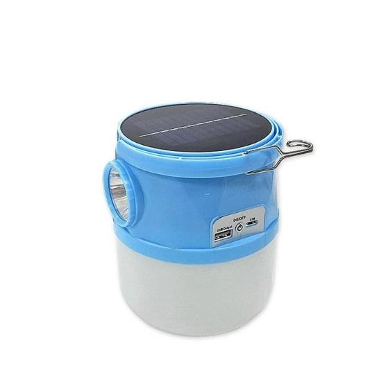 Лампа для кемпинга аккумуляторная GD071 с солнечной батареей/повербанком (13124332)