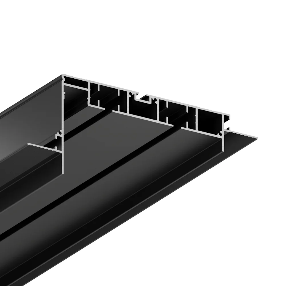 Карниз разноуровневый BBcor скрытый двухрядный для гипсокартона Черный (G0-50/2)