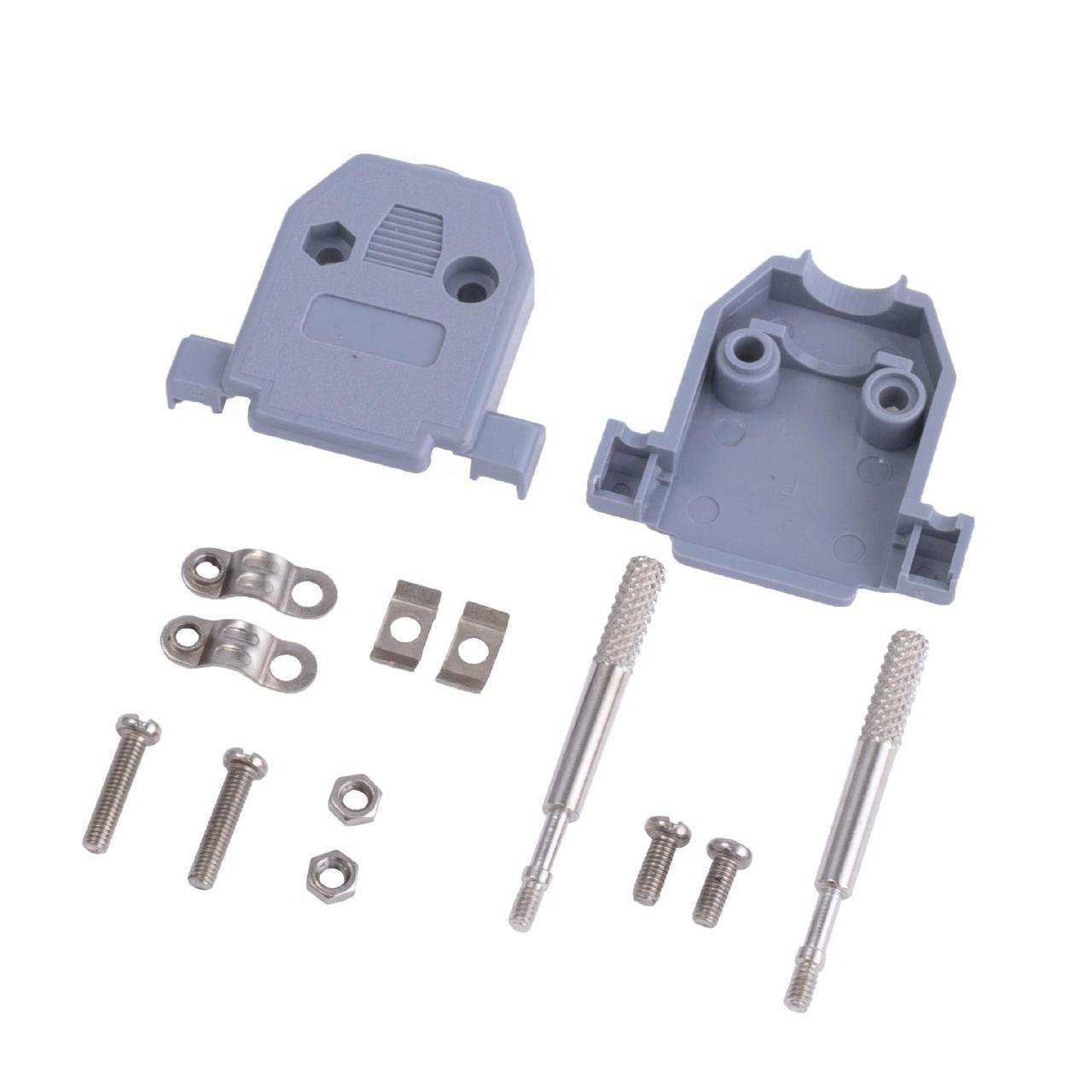 Корпус разъема New Tide D-SUB 15 контактов удлиненные винты Серый (000000550)