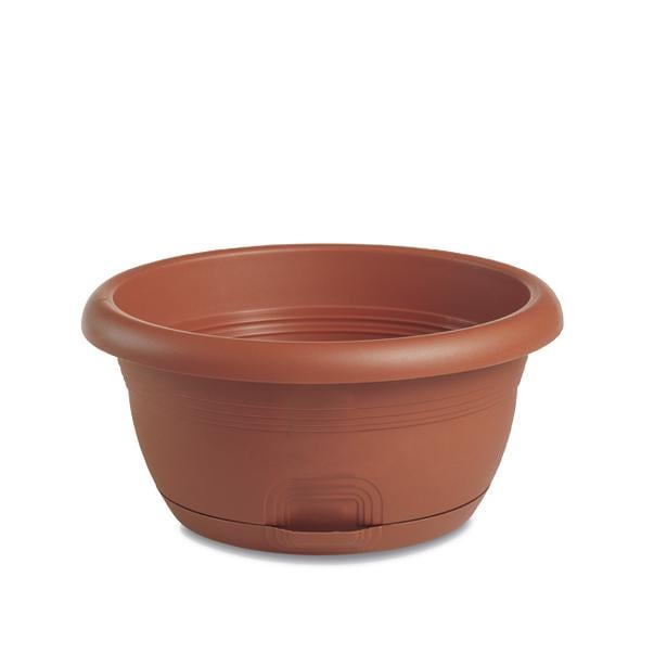 Вазон круглий з автополивом Stefanplast CAPRI 1,5 л 20x10,4 см Теракотовий (84250)