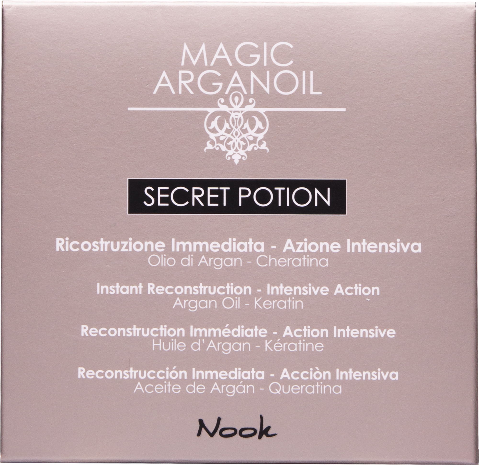 Реструктуруючий лікування Nook Cosmetics MAGIC ARGAN OIL Secret Potion 1х10 мл в упаковці 9 шт. (90595) - фото 5