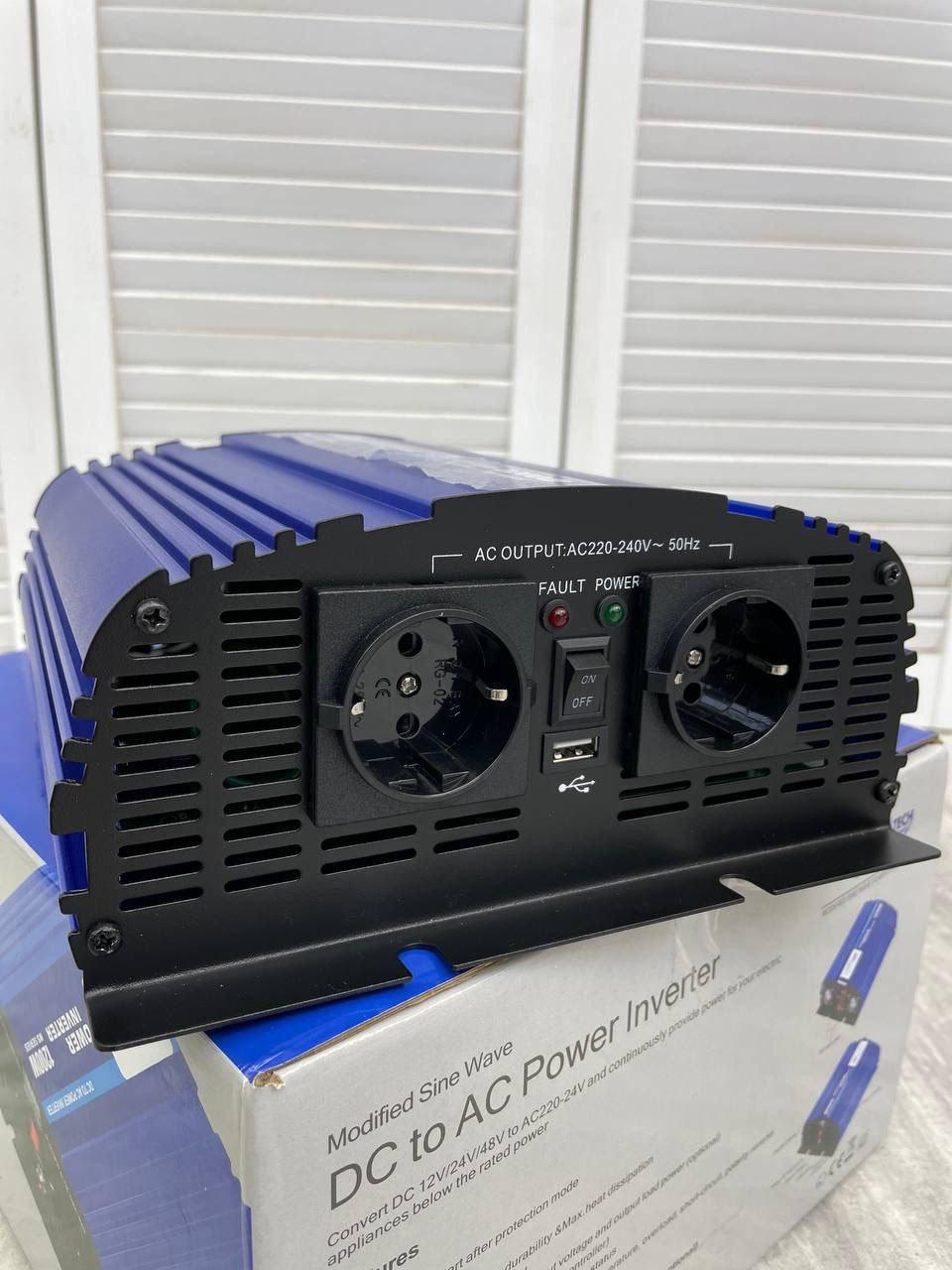 Інвертор TammaTech MS-1200 W 12 V модифікований синус - фото 2