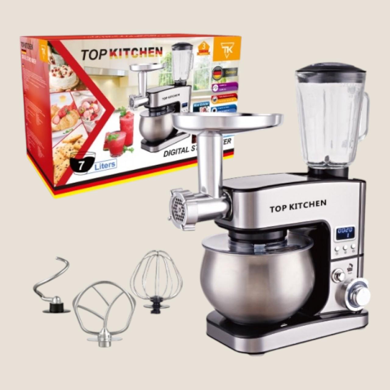 Комбайн кухонний Top Kitchen Tk00225 3 в 1 чаша 7 л 1,5 л 3 насадки 4500 Вт - фото 3 Комбайн кухонний Top Kitchen Tk00225 3 в 1 чаша 7 л 1,5 л 3 насадки 4500 Вт - фото 3