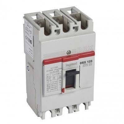 Автоматический выключатель силовой Legrand DRX125 3 полюса 125A 20kA 27221 (71291) Автоматический выключатель силовой Legrand DRX125 3 полюса 125A 20kA 27221 (71291)