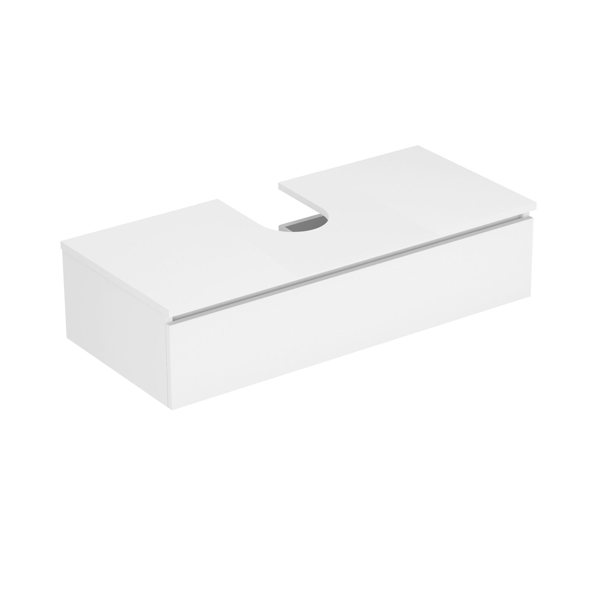 Тумба для ванной VOLLE Leon 100x45 подвесная под умывальник Белый (1911.381007)