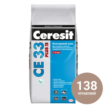 Затирка Ceresit СЕ-33 2,0 кг Кремовый (138)