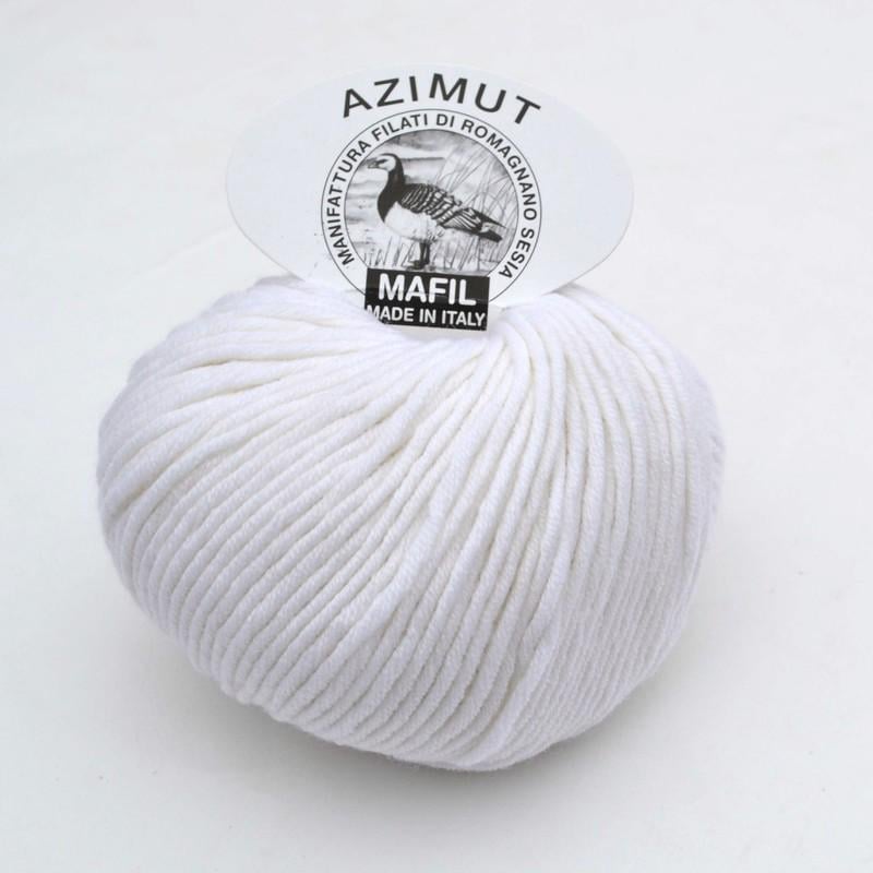 Пряжа меринос Mafil Azimut 38 Белый (7037)