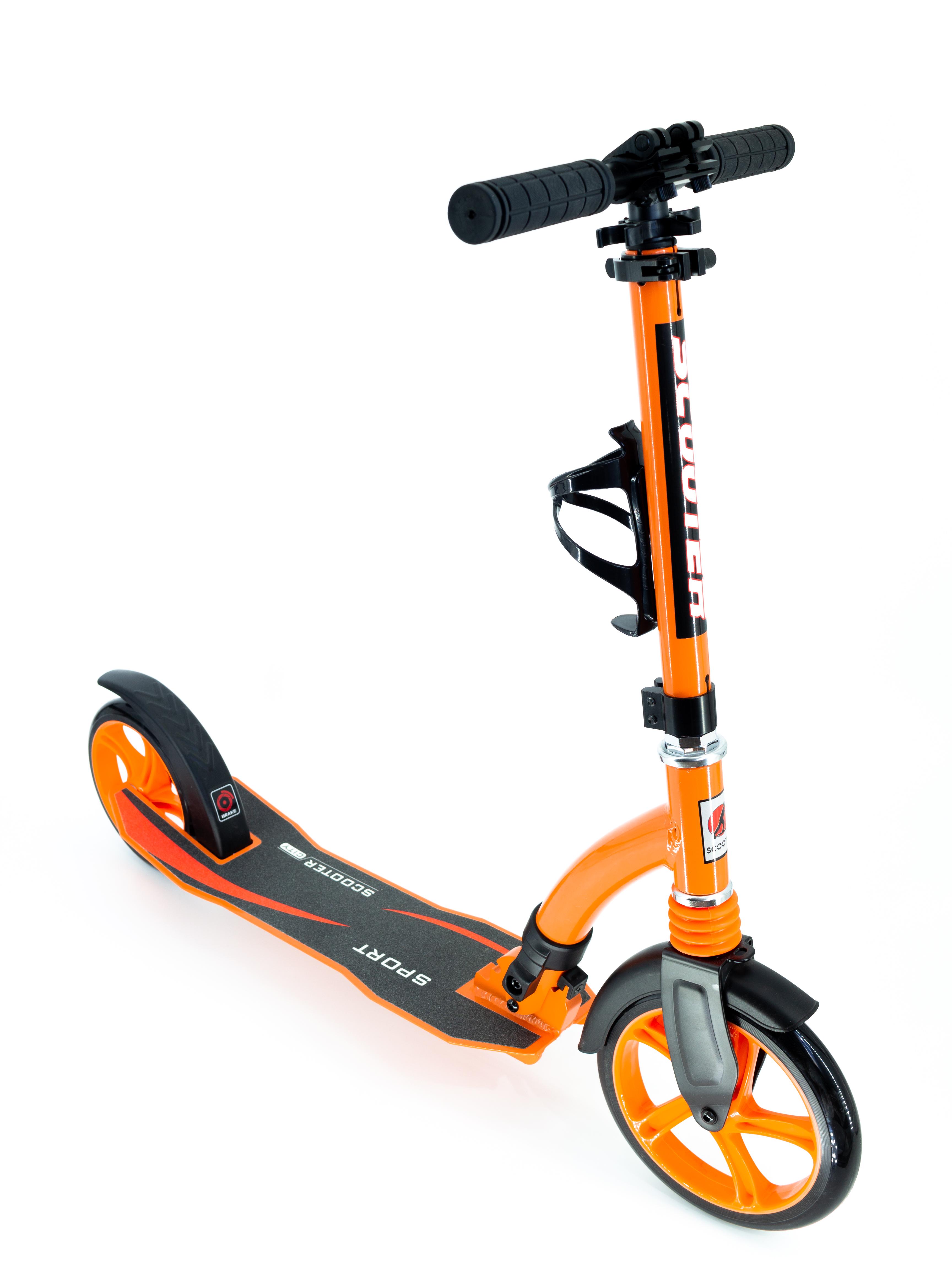Самокат на більших колесах Scooter Pro 128-B2 Помаранчевий (7562419)