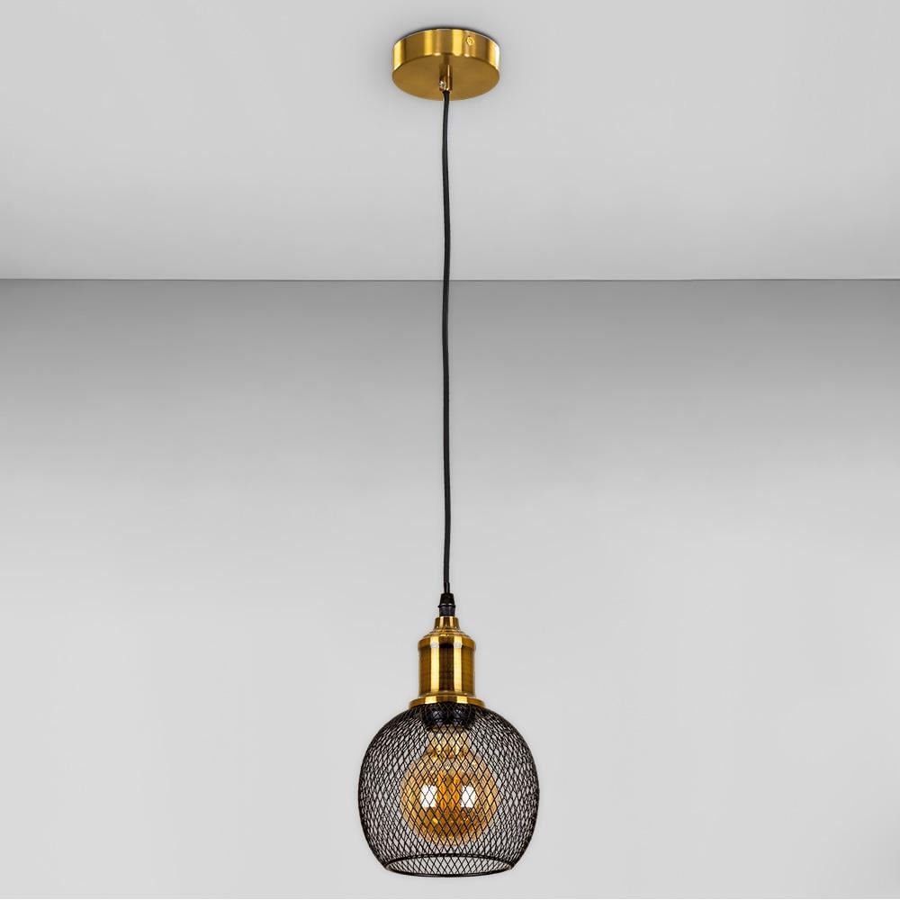 Люстра подвесная Лофт Light House LS-18619F-1 BRZ/BK Бронзовый/Черный