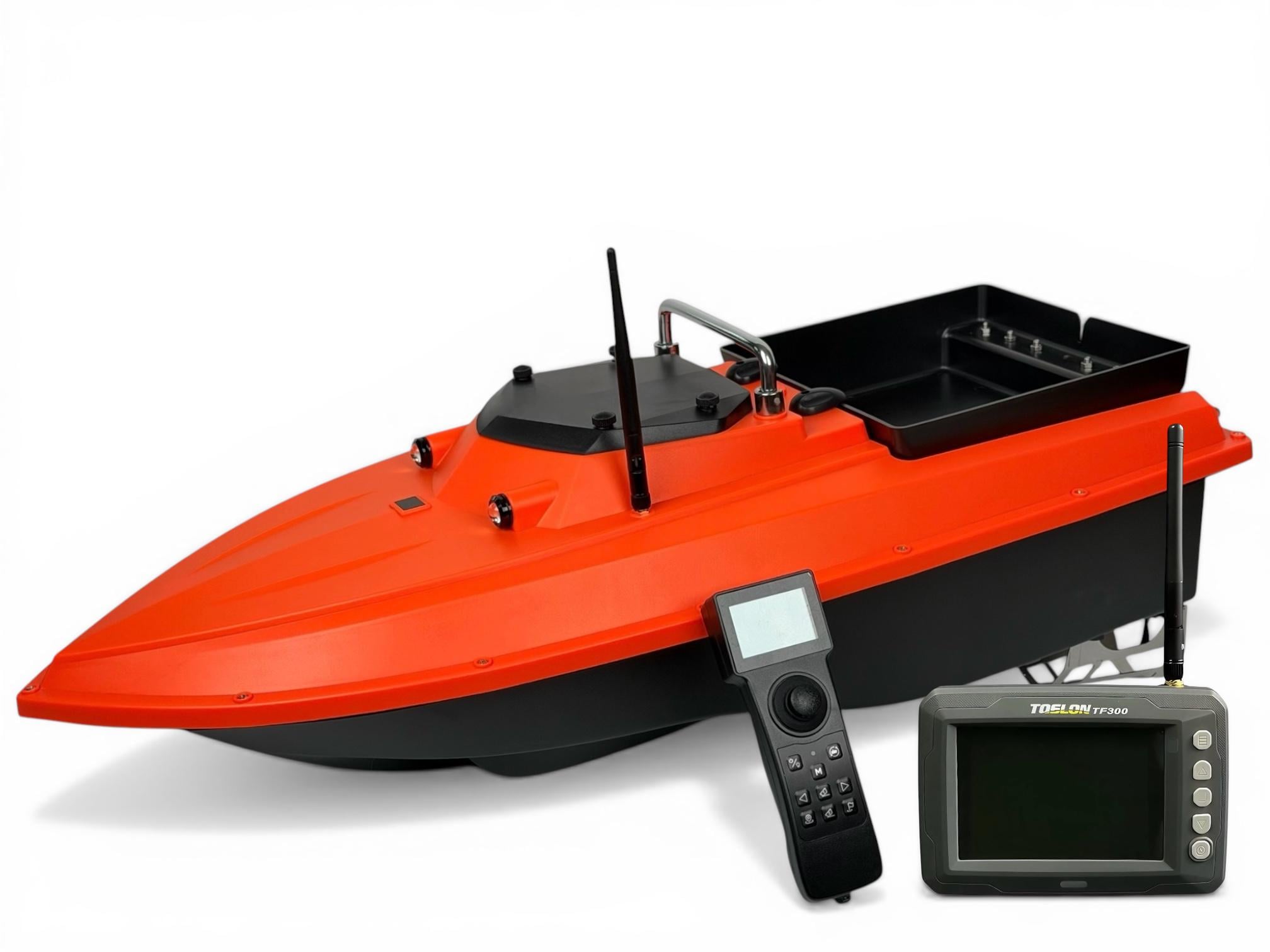 Прикормочный кораблик Flytec D80 12V GPS автопилот и эхолотом Toslon TF-300