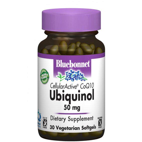 Коензим Bluebonnet Nutrition Cellular Active Ubiquinol 50 мг 30 Veg Softgels