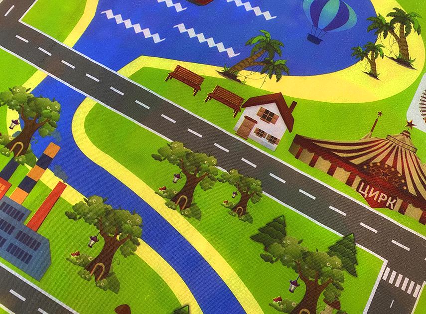 Килимок дитячий двосторонній Дорога 79 /Парк з тваринами 15 200x180x0,5 см (2115653989) - фото 6 Килимок дитячий двосторонній Дорога 79 /Парк з тваринами 15 200x180x0,5 см (2115653989) - фото 6