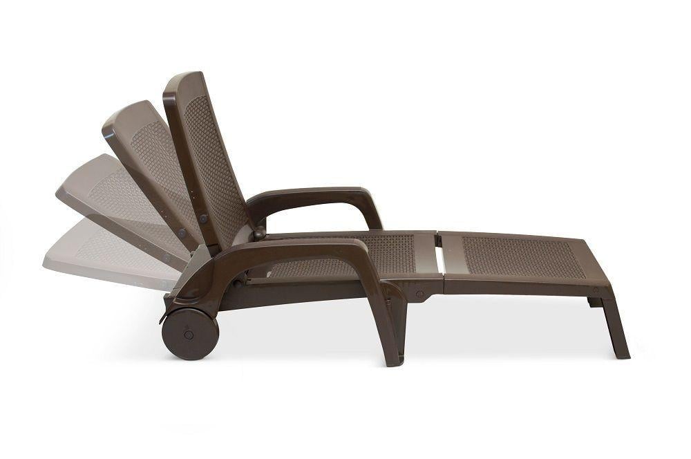 Шезлонг-лежак Bica Miami розкладний на колесах 190х70х46 см (CNT00012549) - фото 2