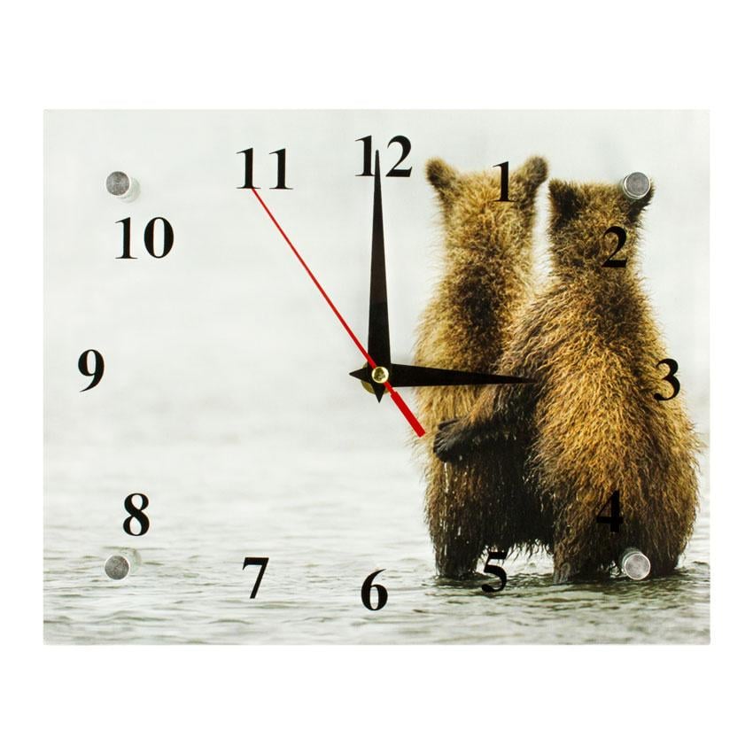Часы настенные Вместе навсегда Мишки 21х26х5 см (20128)
