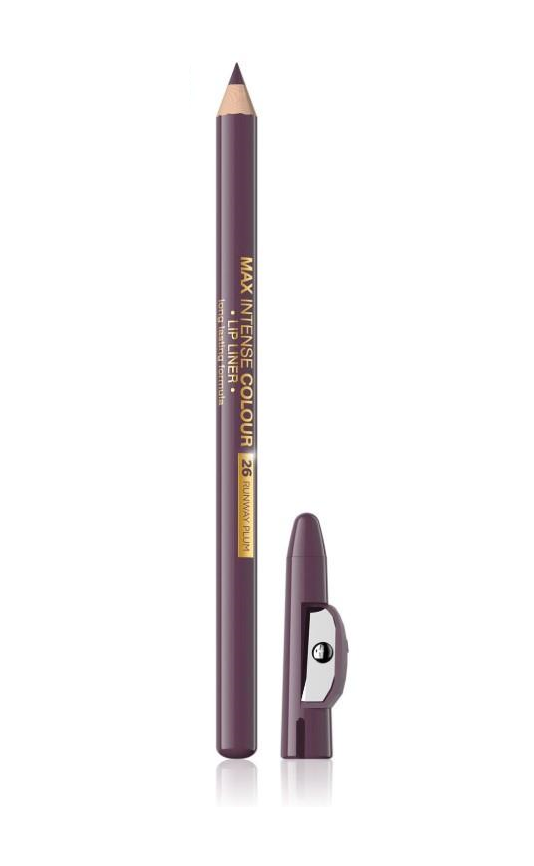 Контурний олівець для губ Eveline Cosmetics Max Intense Colour 6594 з точилкою 26 Runway plum