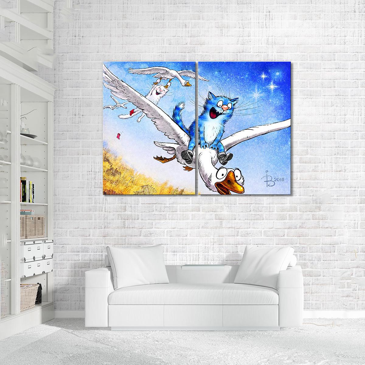 Модульная картина Фантазия до мажор 2 модуля 70x105 см