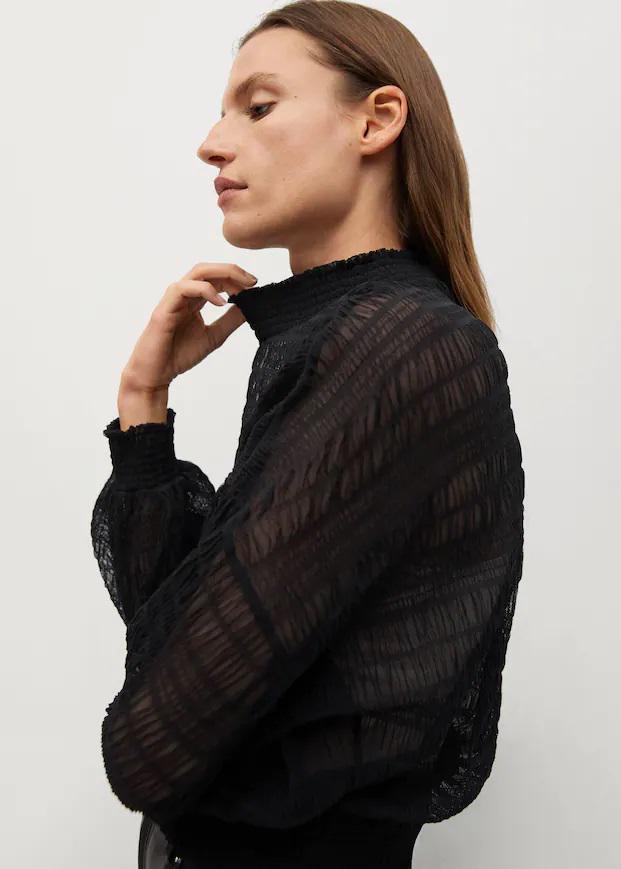 Блуза Mango S Black - фото 4 Блуза Mango S Black - фото 4