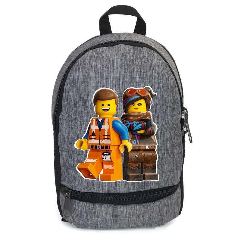 Школьный рюкзак детский Лего 001 Cappuccinoys 001-grey 28х13х35 см 12,5 л Серый (2007723637)
